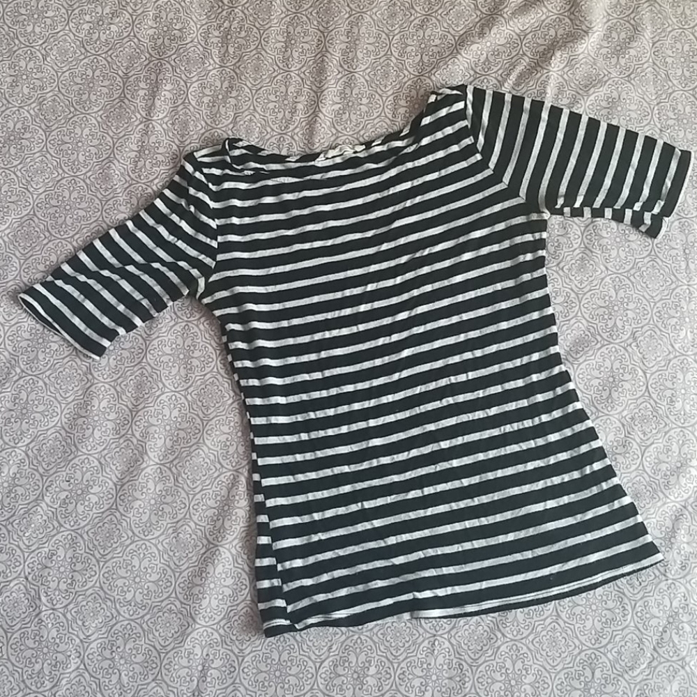 Black&White Striped Tee